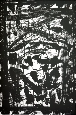 Litografia Huftier - Noir