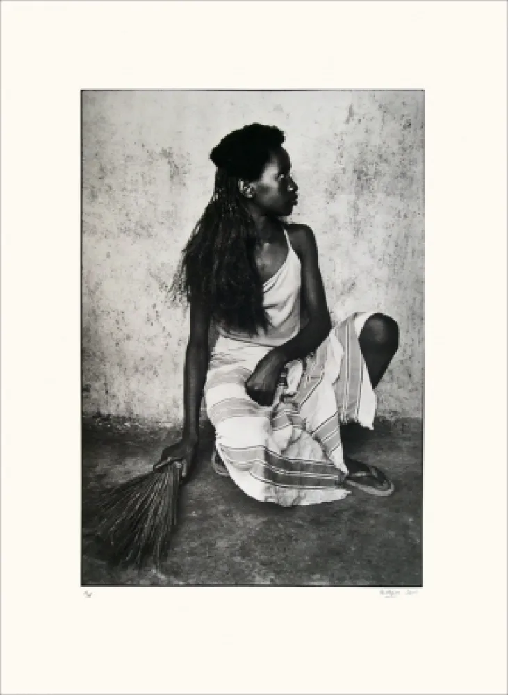 Litografia Huguier - Jeune fille