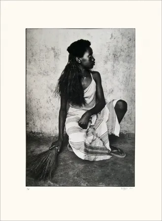 Litografia Huguier - Jeune fille