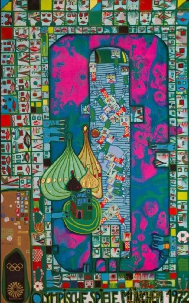 Múltiplo Hundertwasser - Olympic Pink Munich