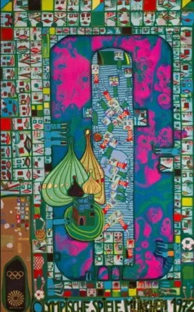 Múltiplo Hundertwasser - Olympic Pink Munich