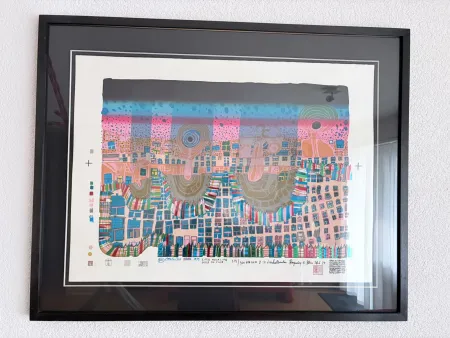 Serigrafia Hundertwasser - Town in Town, Stadt in der Stadt