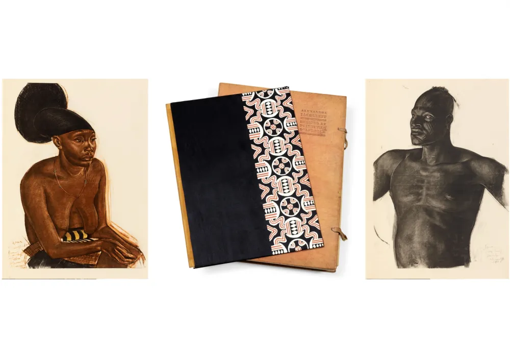 Livro Ilustrado Iacovleff  - DESSINS ET PEINTURES D'AFRIQUE. Exécutés au cours de l'Expédition Citroën Centre Afrique (1927).