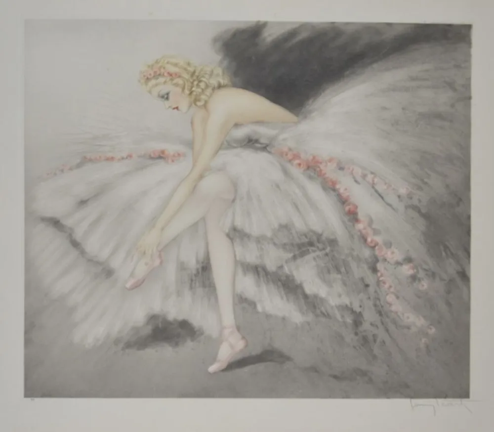 Gravura Icart - Fair Dancer, Music Hall