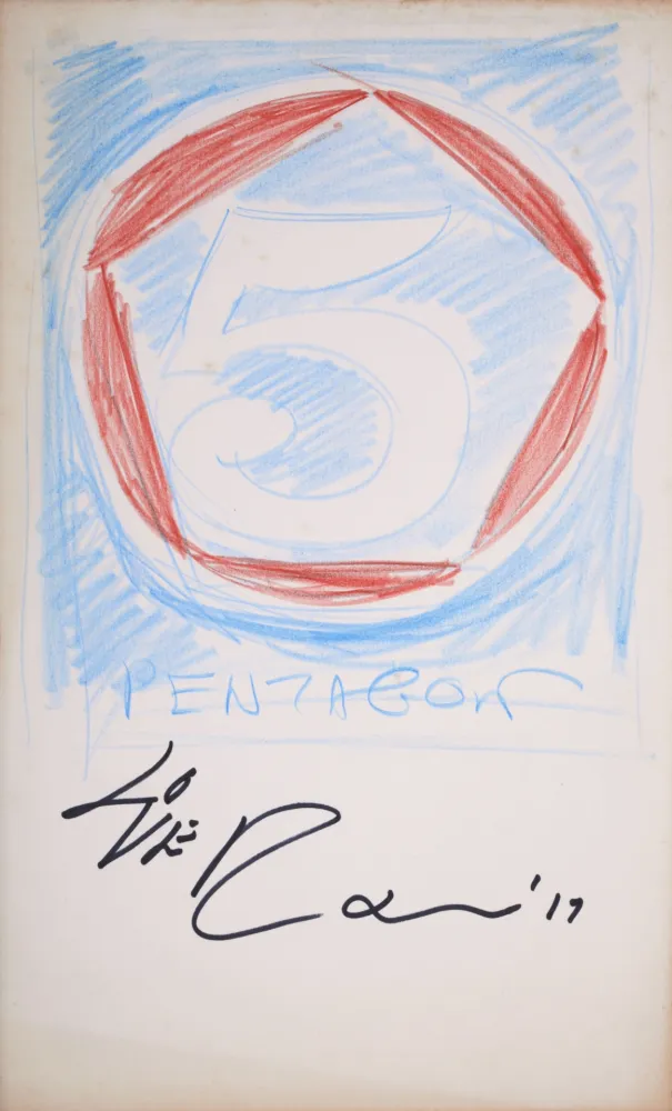 Sem Técnica Indiana - 5 Pentagon #1, 2017 - Hand-signed