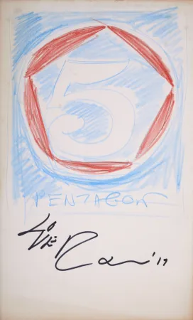 Sem Técnica Indiana - 5 Pentagon #1, 2017 - Hand-signed