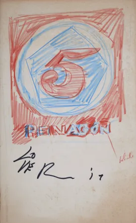 Sem Técnica Indiana - 5 Pentagon #2, 2017 - Hand-signed