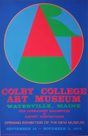 Serigrafia Indiana - Colby College, Art Museum, Waterville, Maine. The permanent collection & recent acquistions. Opening exhibition of the new museum, September 16- November 3, 1973