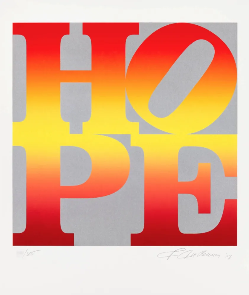 Serigrafia Indiana - Four Seasons of Hope: Autumn (Silver)