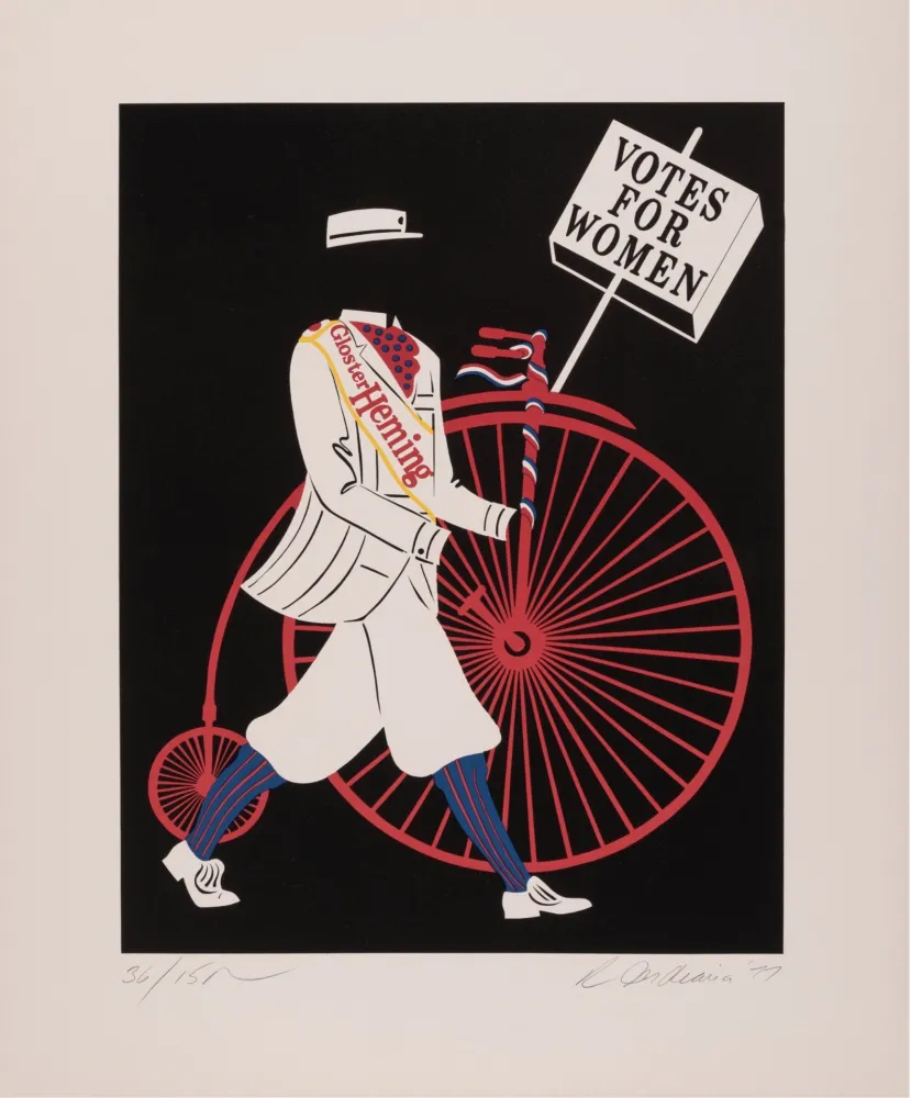 Serigrafia Indiana - Gloster Heming, 1977 - Hand-signed