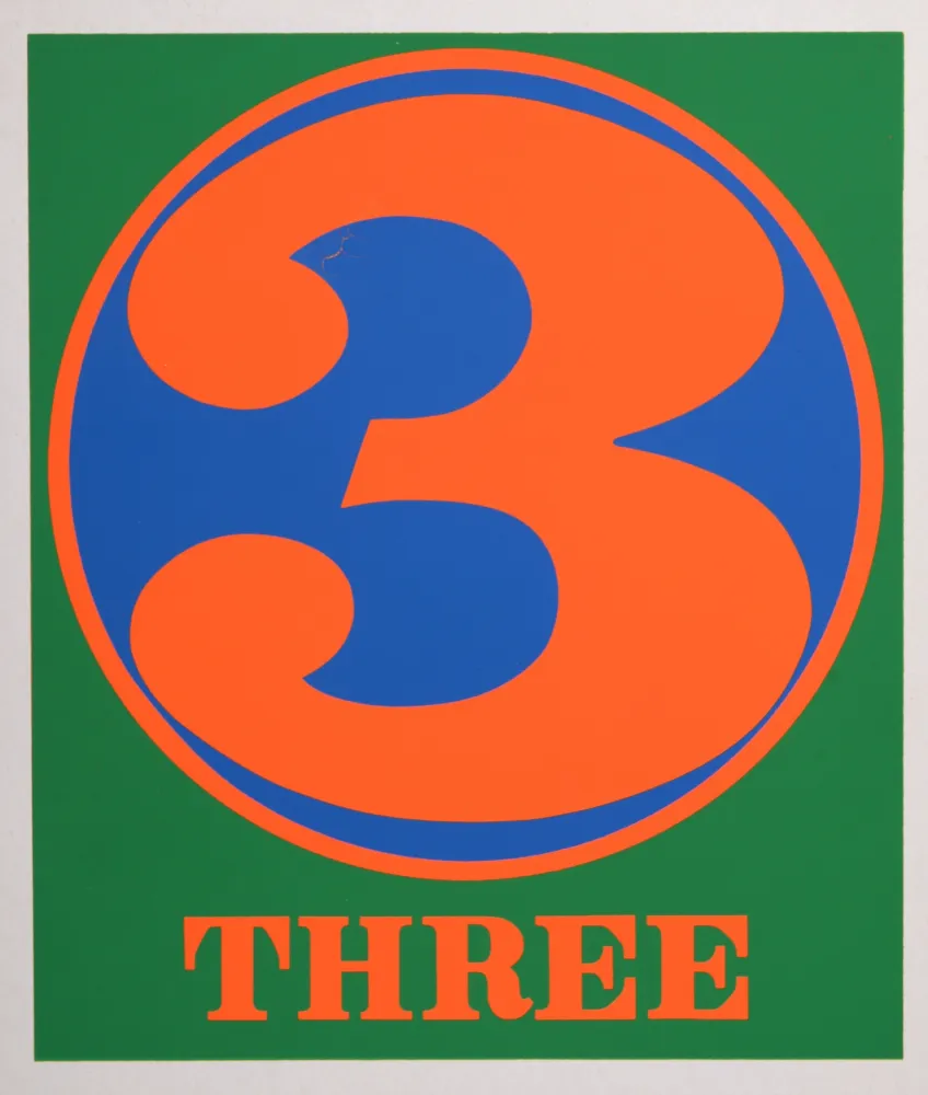 Serigrafia Indiana - Number 3, 1968