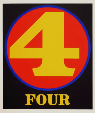 Serigrafia Indiana - Number 4, 1968
