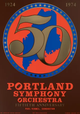 Serigrafia Indiana - Portland Symphony Orchestra, 50th Anniversary, 1974