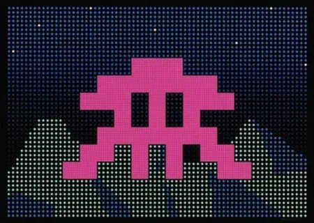 Serigrafia Invader - LED