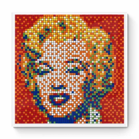 Gravura Digital Invader - Rubik Shot Red Marilyn