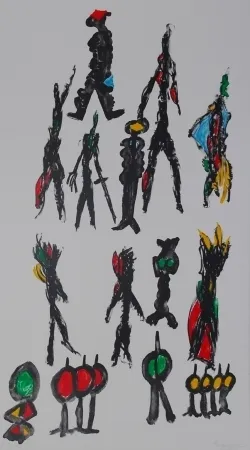 Litografia Ionesco - Ces messieurs