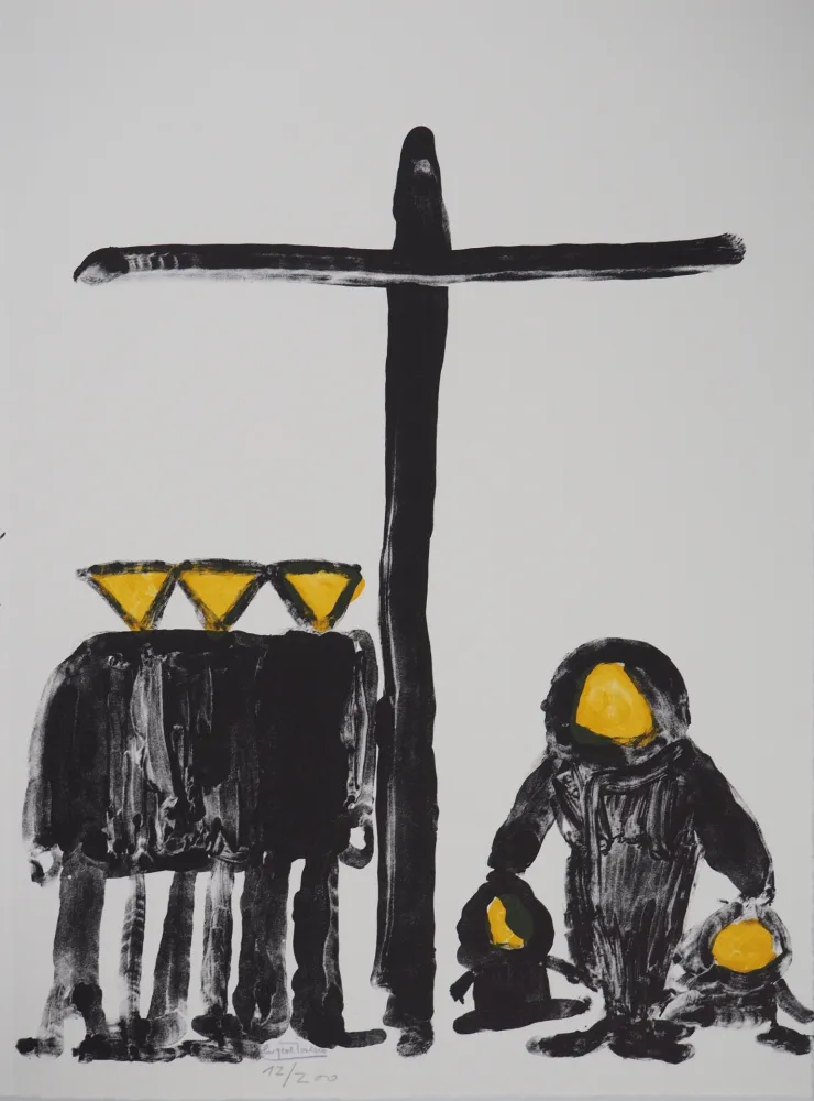 Litografia Ionesco - La Croix