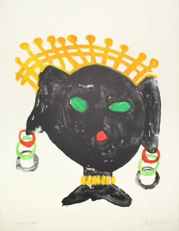 Litografia Ionesco - La reine noire