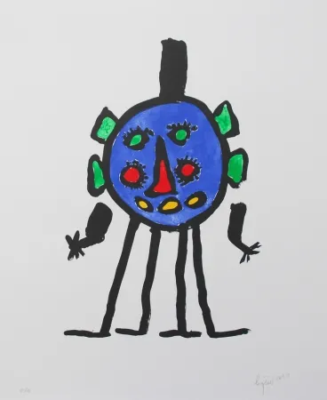 Litografia Ionesco - Yeux nombreux, tête unique