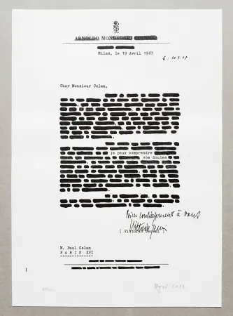 Litografia Isgro - Cancellature