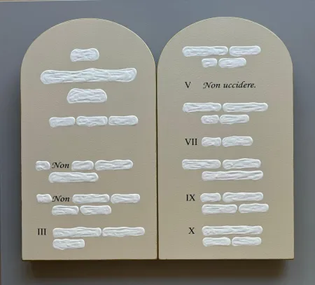 Relevo Isgrò - Tavole della legge