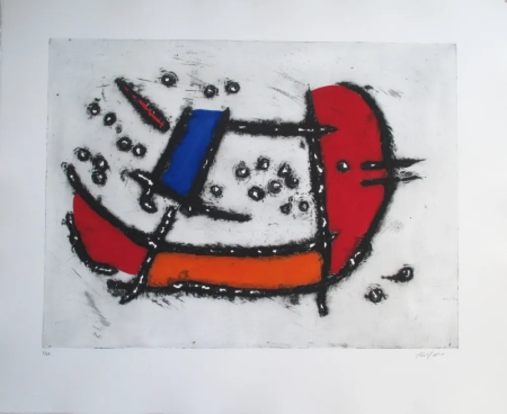 Gravura Jacobsen - La Seine - Bateau Mouche