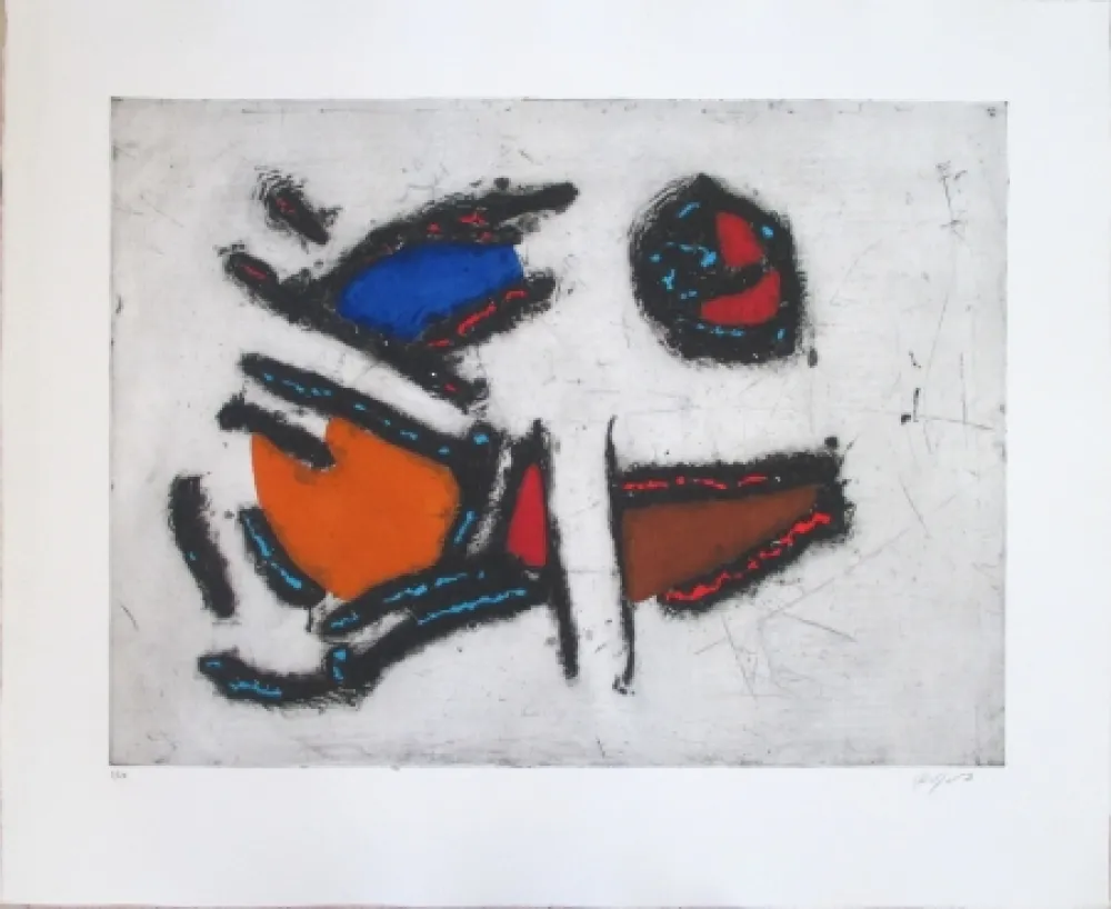 Água-Forte Jacobsen - La Seine - Les Poissons