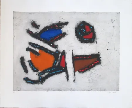 Água-Forte Jacobsen - La Seine - Les Poissons