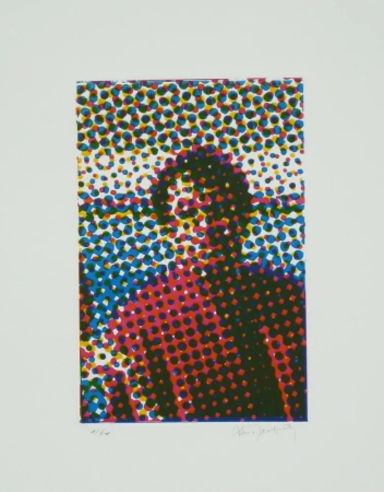 Água-Forte E Água-Tinta Jacquet - Portrait de Mario Schifano