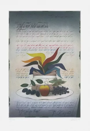 Água-Forte E Água-Tinta Janak - Komposition mit Früchten