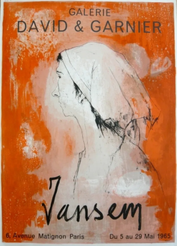 Cartaz Jansem - Affiche exposition galerie David & Garnier