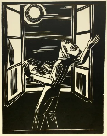 Xilogravura Jansen - Zwei Menschen-Bilder