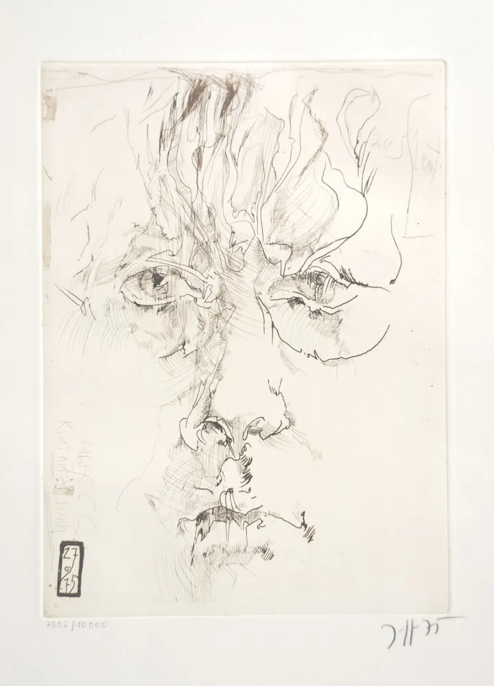 Água-Forte Janssen - Autoportrait