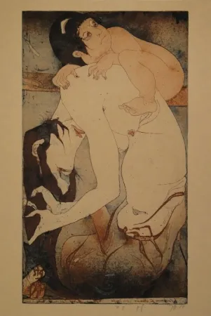 Água-Forte E Água-Tinta Janssen - Die Bergfrau Yamauba und das Riesenkind Kintaro