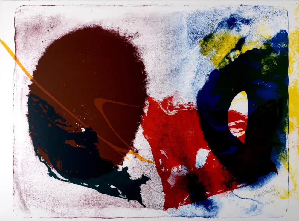 Litografia Jenkins - Five Invocations #4, 1997 - Hand-signed