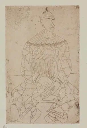 Água-Forte Jespers - Clown avec accordeon