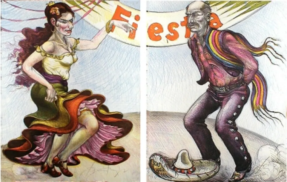 Múltiplo Jimenez - Fiesta (diptych)