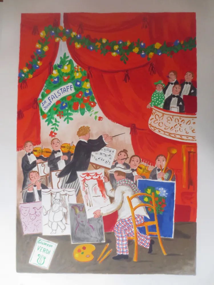 Litografia Jirlow - FALSTAFF