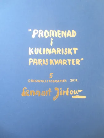 Litografia Jirlow - Promenade culinaire a PARIS