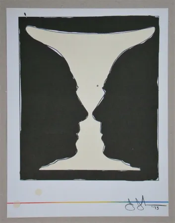 Litografia Johns - Cup two Picasso