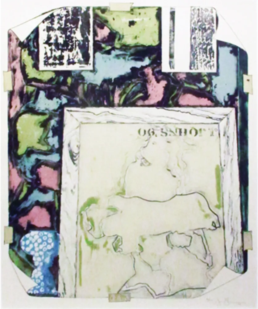 Litografia Johns - Untitled 