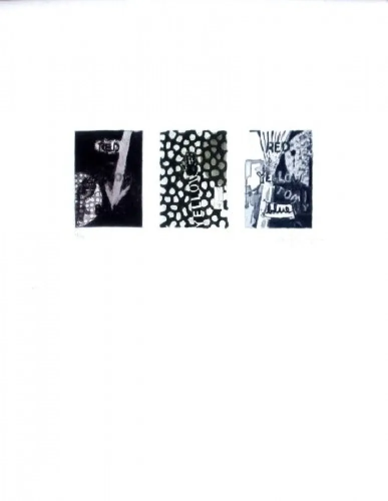 Água-Forte E Água-Tinta Johns - Untitled