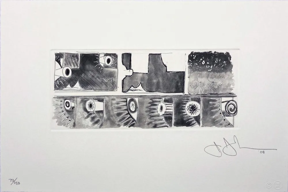 Água-Tinta Johns - Untitled from the Artist for Obama Portfolio