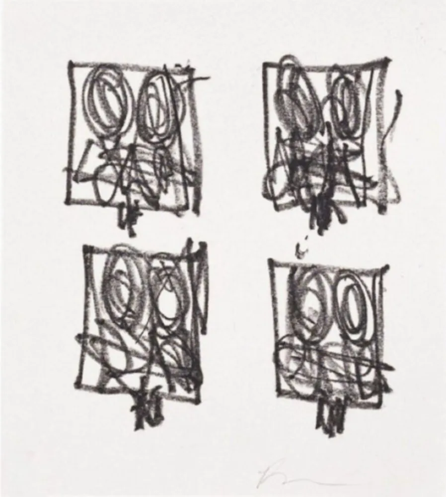 Gravura Johnson - Untitled (Anxious Man)