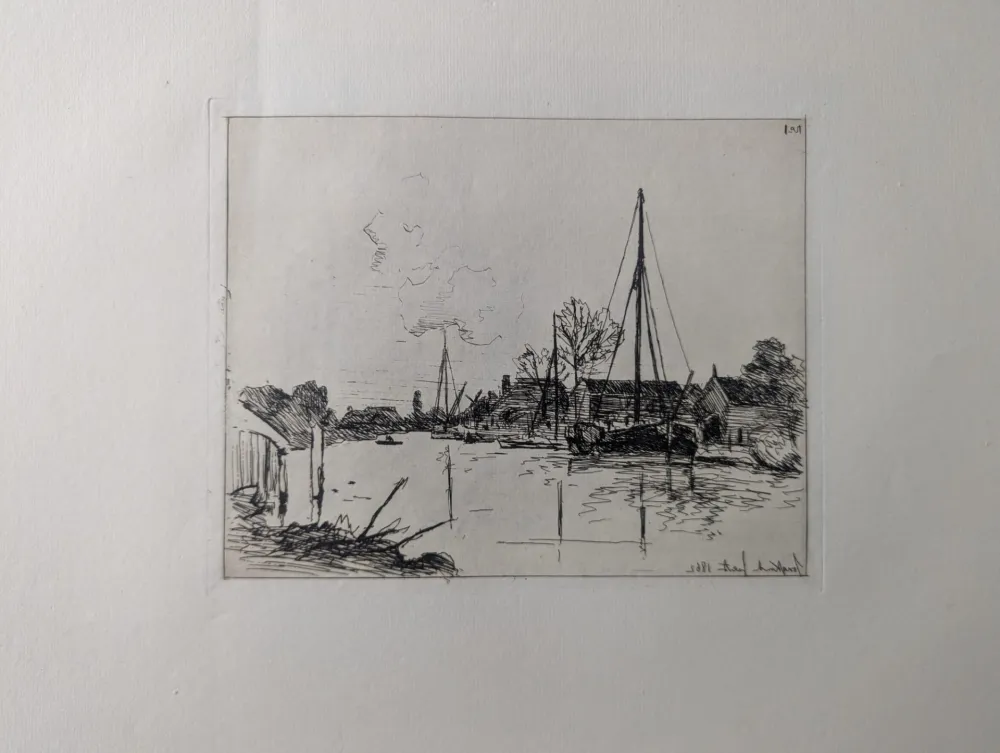 Água-Forte Jongkind - Le canal / The Canal