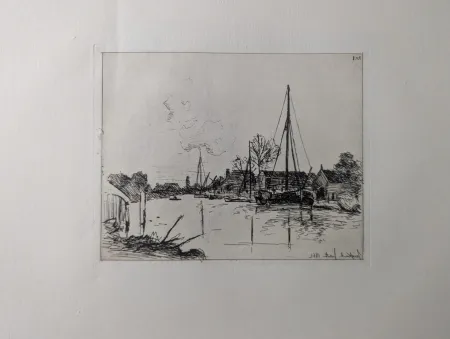 Água-Forte Jongkind - Le canal / The Canal