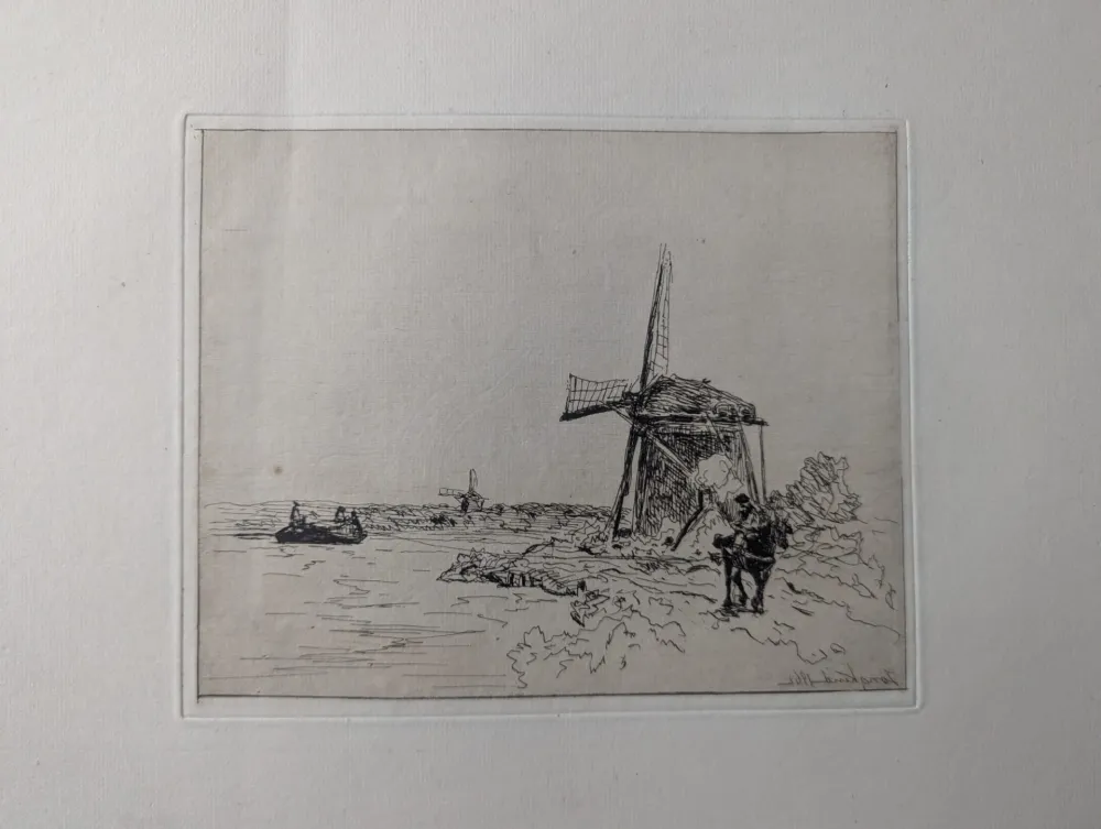 Água-Forte Jongkind - Le chemin de halage / The Towpath