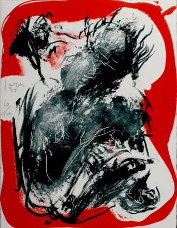 Litografia Jorn - Abstract Composition, 1967 - Hand-signed!