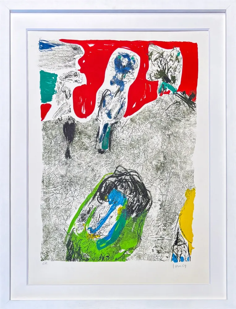 Litografia Jorn - Asger Jorn (1914–1973) – La Vallée des charme – 8-colour lithography – 1969
