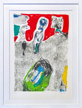 Litografia Jorn - Asger Jorn (1914–1973) – La Vallée des charme – 8-colour lithography – 1969
